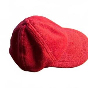 NISSIN Red Fleece Baseball Cap
